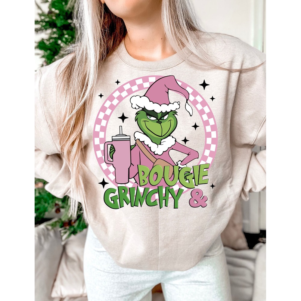 Bougie and Grinchy png, Bougie grinc PNG, Christmas png, Christmas Shirt Sublimation Design, Retro Christmas png, Merry Christmas png.jpg