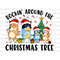 Bluey Rockin' Around The Christmas Tree Svg Png, Family Christmas Png, Christmas Dogs Png, Dogs Christmas Png, Christmas Shirt Design.jpg