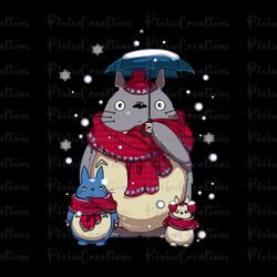 ghibli totoro christmas png, ghibli totoro png, totoro christmas png, ghibli christmas png, only png, digital file, inst