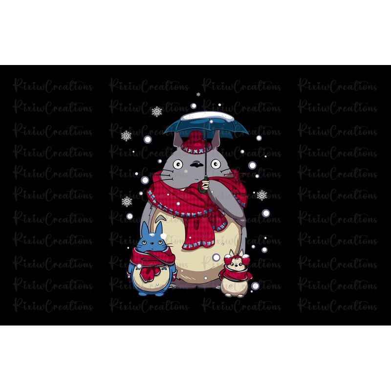Ghibli Totoro Christmas Png, Ghibli Totoro Png, Totoro Christmas Png, Ghibli Christmas Png, Only Png, Digital File, Instant Download 1.jpg