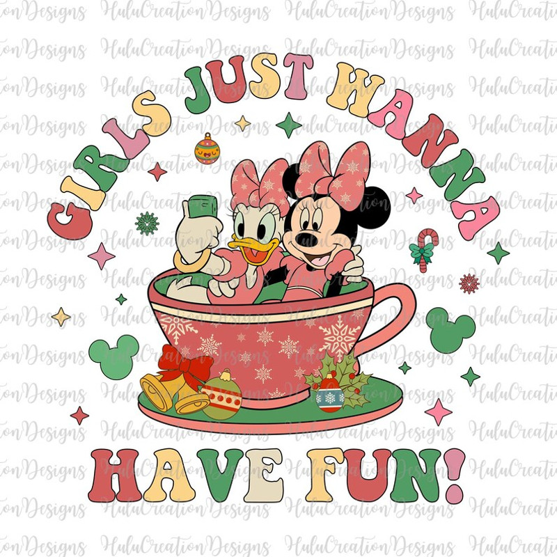 Girls Just Wanna Have Fun Svg, Merry Christmas Svg Png, Xmas Squad Svg, Christmas Party Svg, Holiday Season Svg.jpg