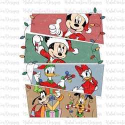 merry christmas svg png, christmas mouse and friends, xmas squad svg, christmas friends svg, holiday season svg