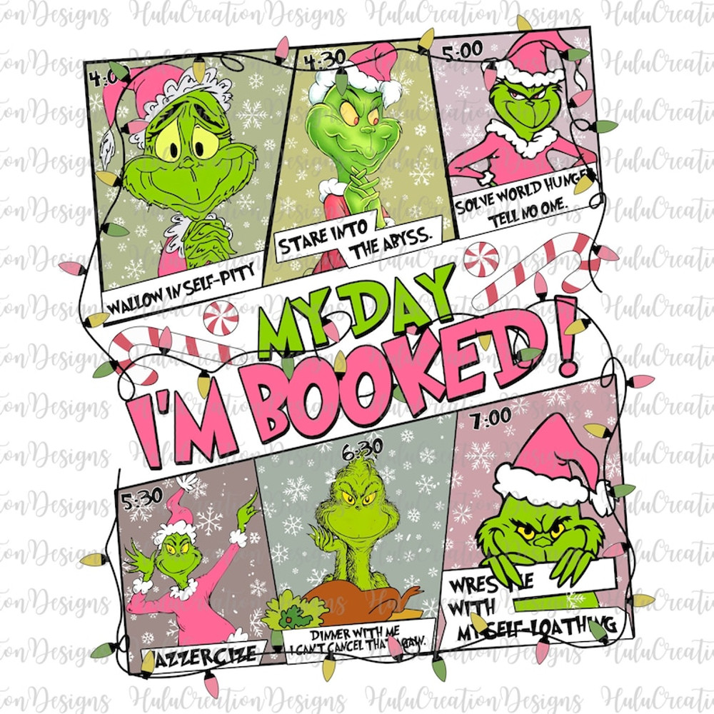 My Day I'm Booked Png, Pink Christmas, Merry Xmas Png, Holiday Season Png, Vintage Christmas, Stole Christmas Png, Christmas Movie.jpg