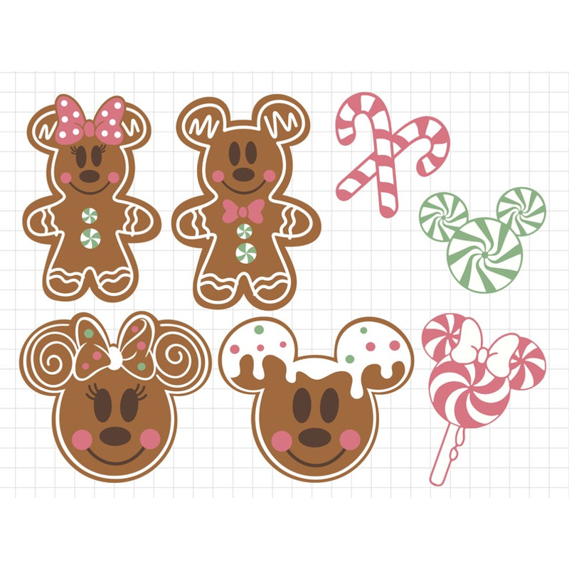 Bundle Christmas Gingerbread Svg, Christmas Cookie Svg, Magic Castle Christmas Svg, Magic Mouse Christmas Svg, Holiday Png Files For Cricut.jpg