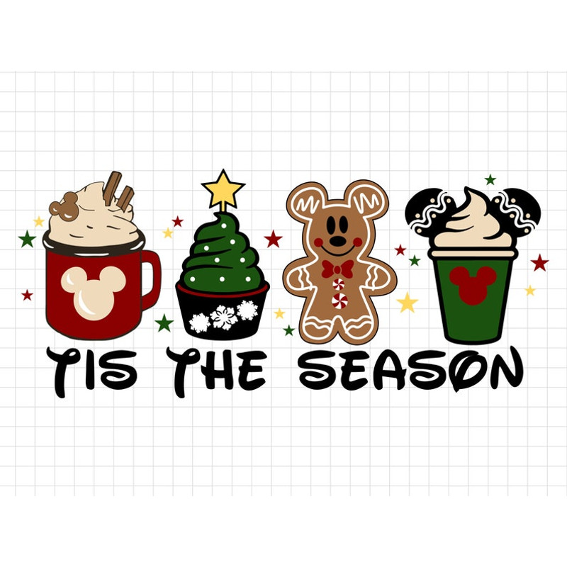 Tis The Season Svg, Christmas Coffee Svg, Christmas Snack Svg, Christmas Friends Svg, Christmas Shirt, Holiday Svg Png Files For Cricut.jpg