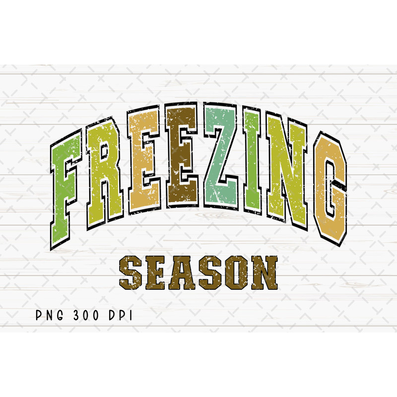 Freezing Season PNG File, Winter png, Retro Merry Christmas Sublimation, Hello Winter png, Christmas Season png.jpg