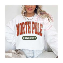 north pole university svg, north pole university png, christmas png, christmas svg, north pole sublimation, north pole p