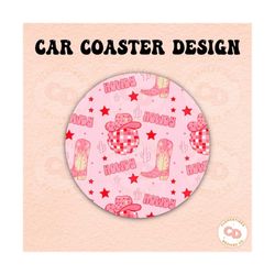 howdy car coaster png design,sublimation png,car coaster sublimation,coaster designs,trendy png,coaster png,western png