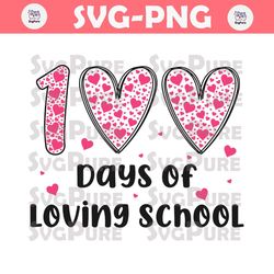 Groovy 100 Days of Loving School SVG