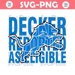 Detroit Lions Decker Reported As Eligible SVG