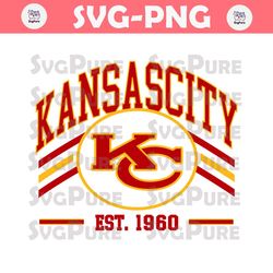 Kansas City Chiefs Football Est 1960 Svg Digital Download