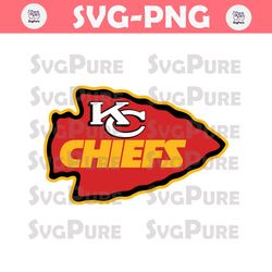 KC Chiefs Logo Football Svg Cricut Digital Download