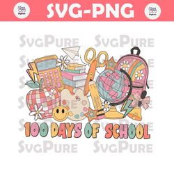 Happy 100 Days Of School Teacher Life PNG