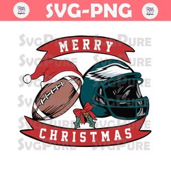 Philadelphia Eagles Football Merry Christmas Svg