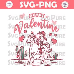 Howdy Valentine Wild Western Cowboy SVG