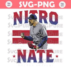 Nitro Nate Nathan Eovaldi Texas Rangers Player SVG File