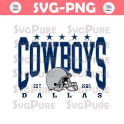 Dallas Cowboys Helmet Stars SVG Digital Download