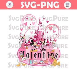 Mickey And Friends Valentine Castle PNG