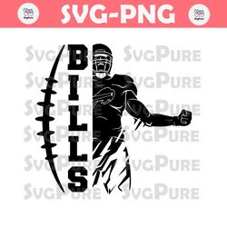Bills Football Player SVG Digital Download