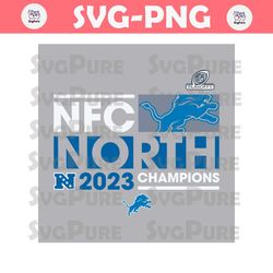 Detroit Lions 2023 NFC North Division Champions SVG