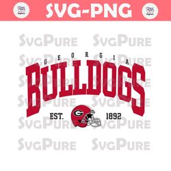 Vintage Georgia Bulldogs Football SVG Digital Download