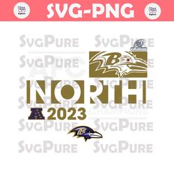Baltimore Ravens 2023 AFC North Division Champions SVG