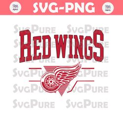 Vintage 90s NHL Detroit Red Wings Hockey Svg Download