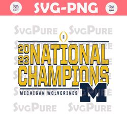 2023 National Champions Michigan Wolverines SVG