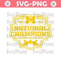 Michigan CFP National Champions Go Blue Svg