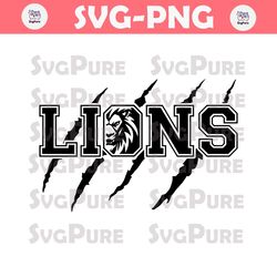 Scratch Lions Football Svg Cricut Football Download