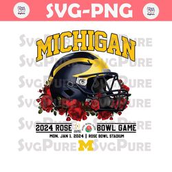 Michigan 2024 Rose Bowl Game PNG
