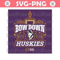 Washington Huskies Bow Down Football SVG
