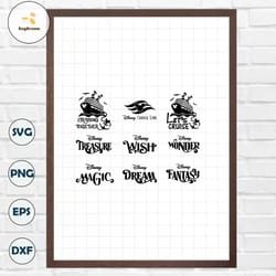 cruise svg, mickey cruise png clipart bundle, cruise ship svg,mouse cruise ship names logo bundle - treasure fantasy dre