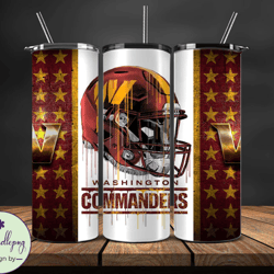 Washington Commanders Tumbler Wrap, NFL Logo Tumbler Png, NFL Design Png-33