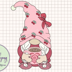 gnome love coffee valentine png design 17