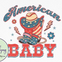4th of July American Baby Sublimation Design 04