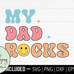 my dad rocks - fathers day svg design 044