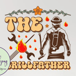 the grillfather fathers day sublimation design 148