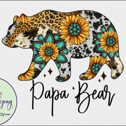 Papa Bear Png,Fathers Day Design 35