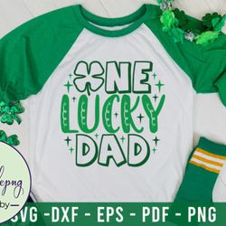 one lucky dad svg, dxf, png, eps, pdf design 29