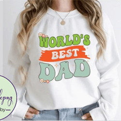 world s best dad retro svg design design 139