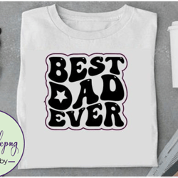 Retro Fathers Day SVG Design, Best Dad Design 80