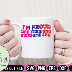 im proud dad freaking awesome son retro design 141