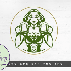 st patricks day irish pub bar woman design 72