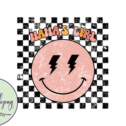 mamas girl smiley face mothers day png design 12