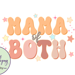 mama of both retro mothers day mom png design 34