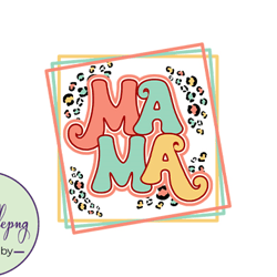 mama retro leopard mothers day mom png design 37