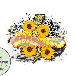 mama sunflower leopard png mothers day design 57
