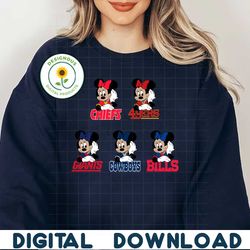 Cute Minnie Mouse NFL Team SVG Bundle