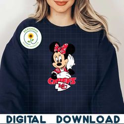 Minnie Mouse Kansas City Chiefs Football SVG
